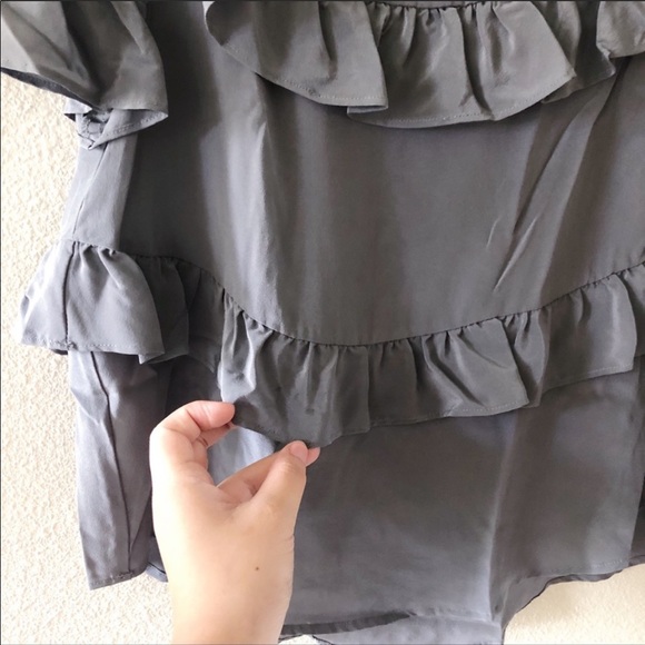 Anthropology HD In Paris Ruffle Silk Blouse - Picture 5 of 8